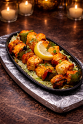 The Paneer Shaslik ( Homemade cheese )